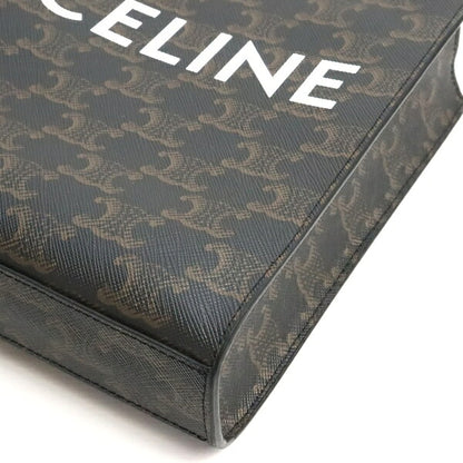 CELINE Triomphe Mini Vertical Cabas Bag Brown Size ONE SIZE