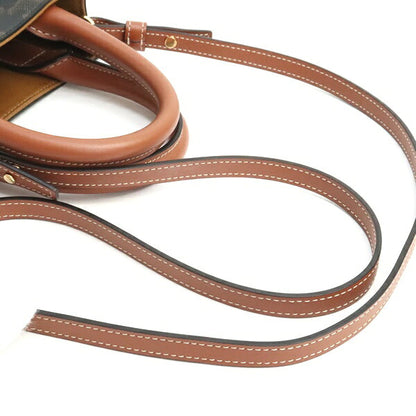CELINE Triomphe Mini Vertical Cabas Bag Brown Size ONE SIZE