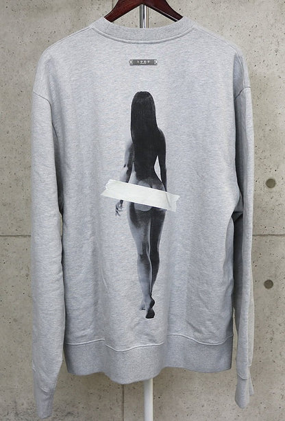 1989 STUDIO ART Crewneck Sweatshirt Grey Black Size XXL