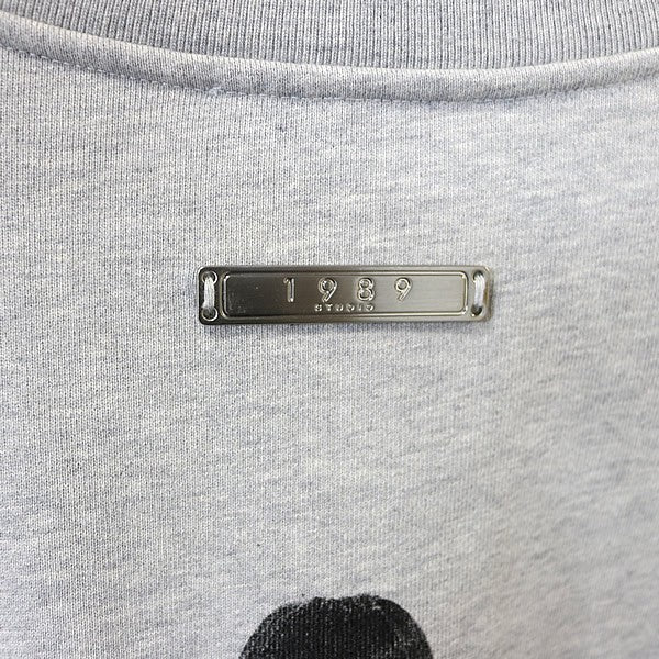 1989 STUDIO ART Crewneck Sweatshirt Grey Black Size XXL
