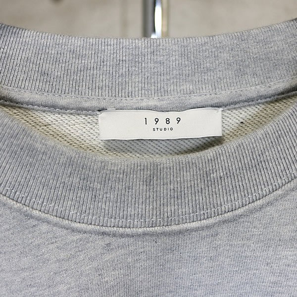 1989 STUDIO ART Crewneck Sweatshirt Grey Black Size XXL
