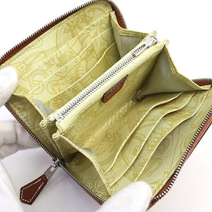 HERMES Azap Compact Silk'in Evercolor Leather Wallet Gold