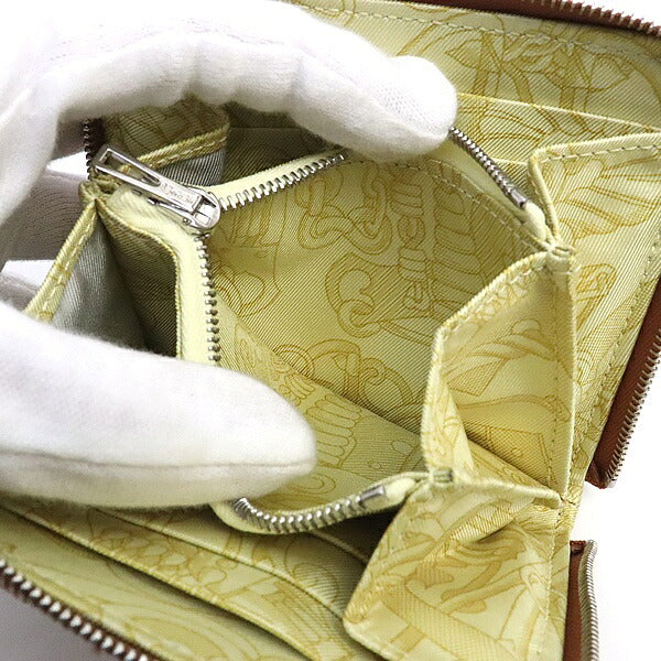 HERMES Azap Compact Silk'in Evercolor Leather Wallet Gold