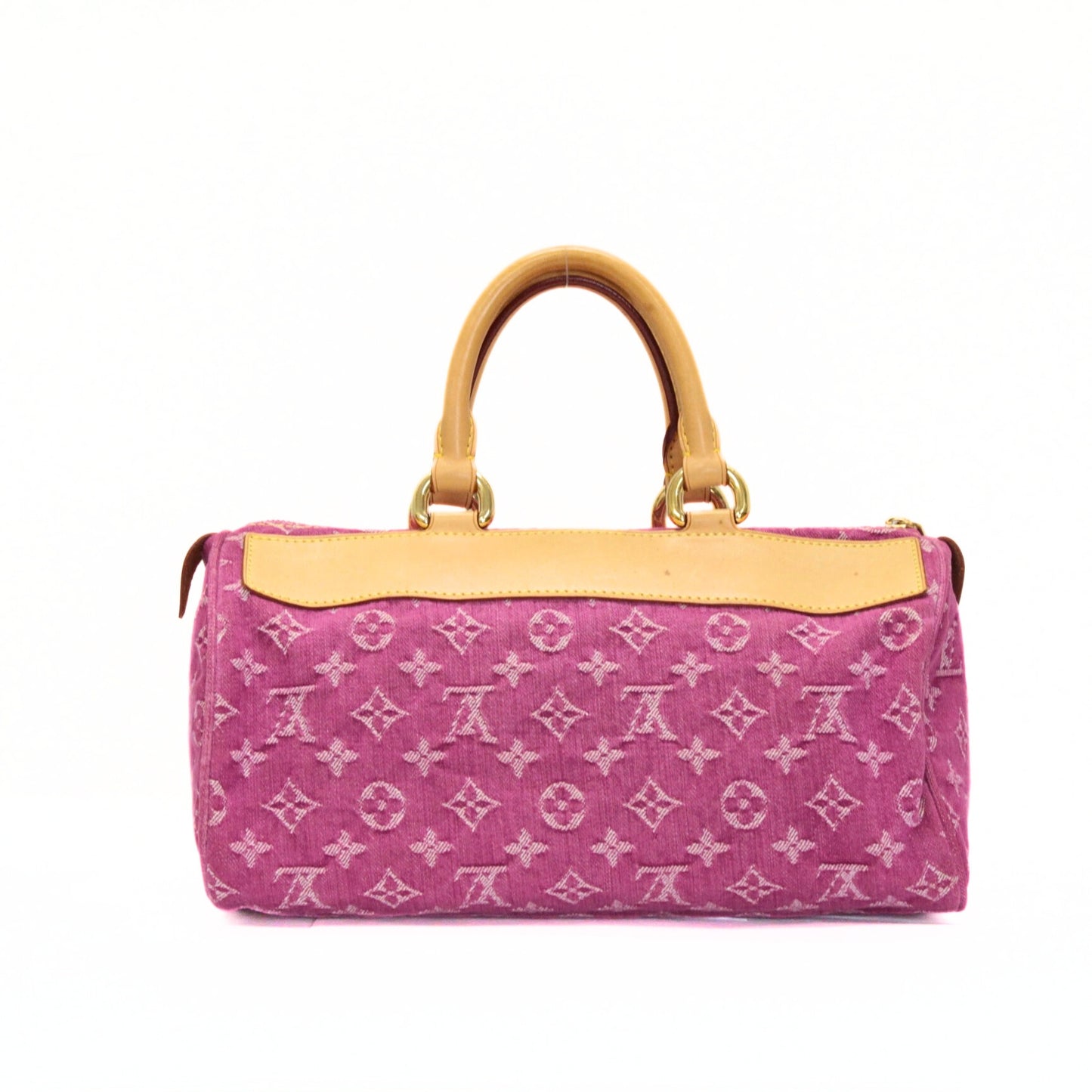 Louis Vuitton Neo Speedy Monogram Denim Handbag Pink
