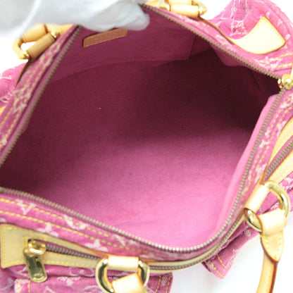 Louis Vuitton Neo Speedy Monogram Denim Handbag Pink
