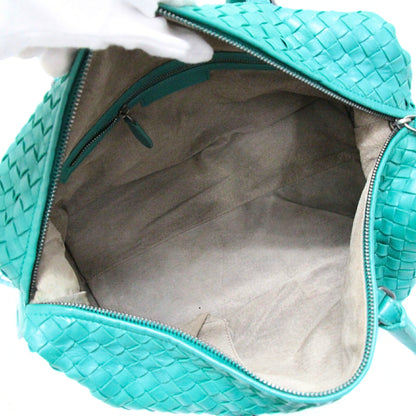 Bottega Veneta Intrecciato Leather Mini Boston Bag Green