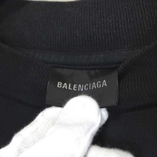 BALENCIAGA Inside Out Oversized Sweatshirt Black Size S