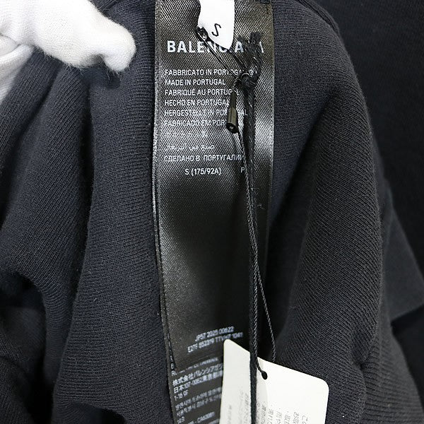 BALENCIAGA Inside Out Oversized Sweatshirt Black Size S