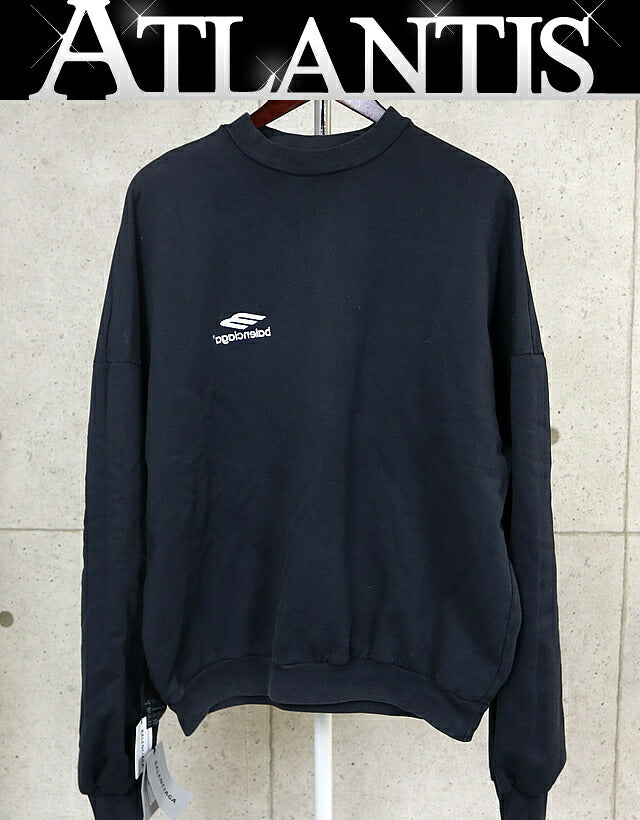 BALENCIAGA Inside Out Oversized Sweatshirt Black Size S