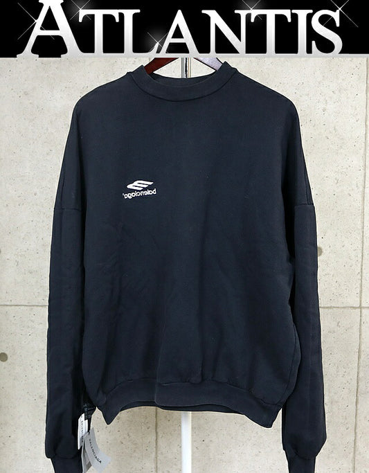 BALENCIAGA Inside Out Oversized Sweatshirt Black Size S