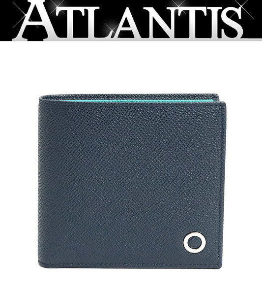 BVLGARI Bvlgari Bvlgari Leather Wallet Navy Size ONE SIZE