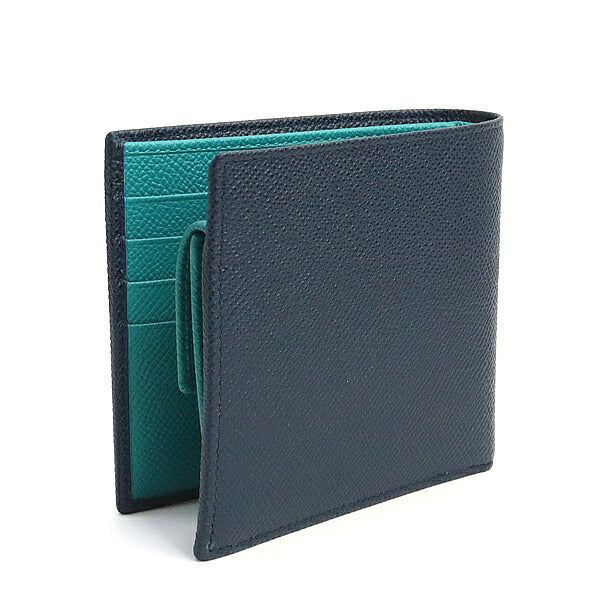 BVLGARI Bvlgari Bvlgari Leather Wallet Navy Size ONE SIZE