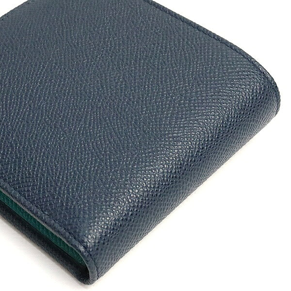 BVLGARI Bvlgari Bvlgari Leather Wallet Navy Size ONE SIZE