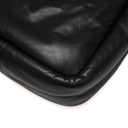 PRADA Padded Mini 2-Way Leather Bag Black Size ONE SIZE