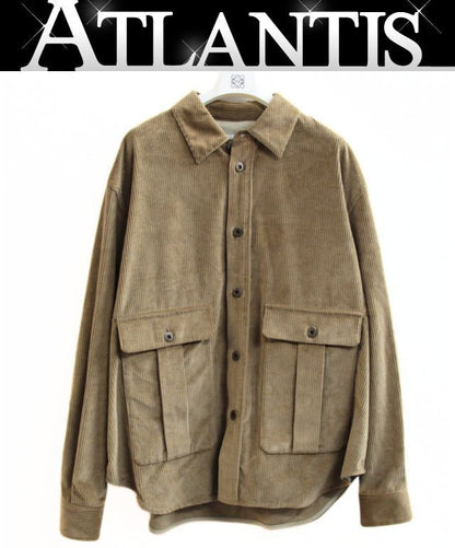 LOEWE Corduroy Cashmere Blend Shirt Jacket Size 44