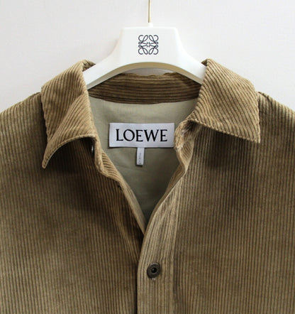 LOEWE Corduroy Cashmere Blend Shirt Jacket Size 44