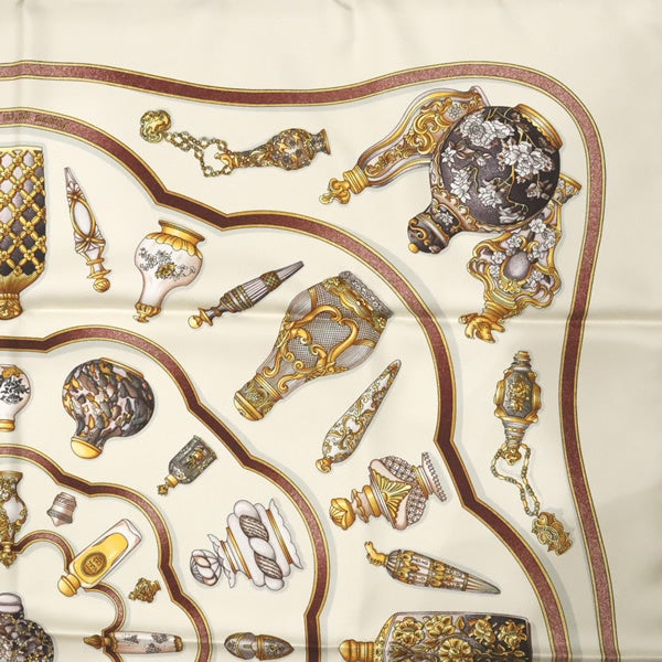 HERMES Carre 90 Silk Perfume Design Scarf Size ONE SIZE
