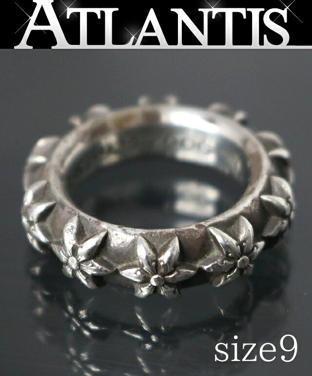 CHROME HEARTS Star Band Ring Silver 925 Size ONE SIZE