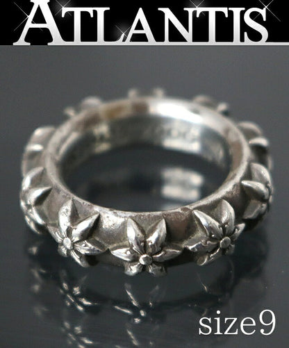 CHROME HEARTS Star Band Ring Silver 925 Size ONE SIZE