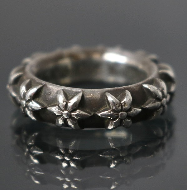 CHROME HEARTS Star Band Ring Silver 925 Size ONE SIZE