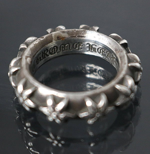 CHROME HEARTS Star Band Ring Silver 925 Size ONE SIZE