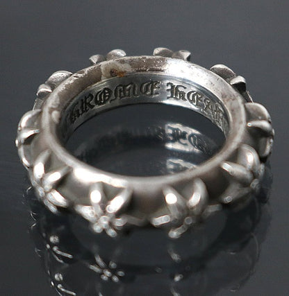 CHROME HEARTS Star Band Ring Silver 925 Size ONE SIZE