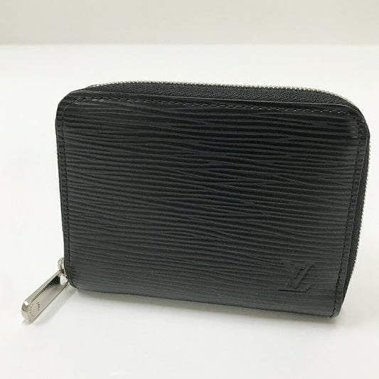 LOUIS VUITTON Zippy Coin Wallet Epi Leather Black