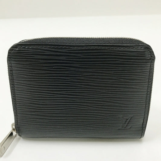 LOUIS VUITTON Zippy Coin Wallet Epi Leather Black