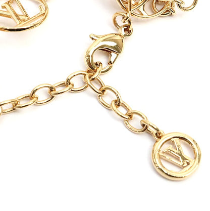 Louis Vuitton Metal Lace Bracelet Gold Size ONE SIZE