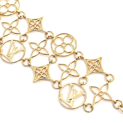 Louis Vuitton Metal Lace Bracelet Gold Size ONE SIZE