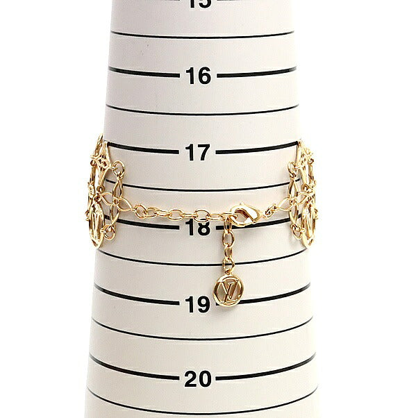 Louis Vuitton Metal Lace Bracelet Gold Size ONE SIZE