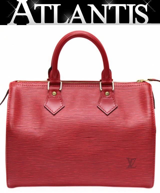 Louis Vuitton Epi Speedy 25 Castilian Red Handbag Size ONE SIZE