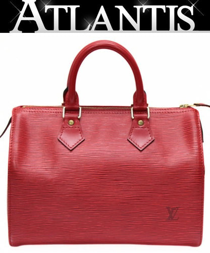 Louis Vuitton Epi Speedy 25 Castilian Red Handbag Size ONE SIZE