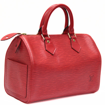 Louis Vuitton Epi Speedy 25 Castilian Red Handbag Size ONE SIZE