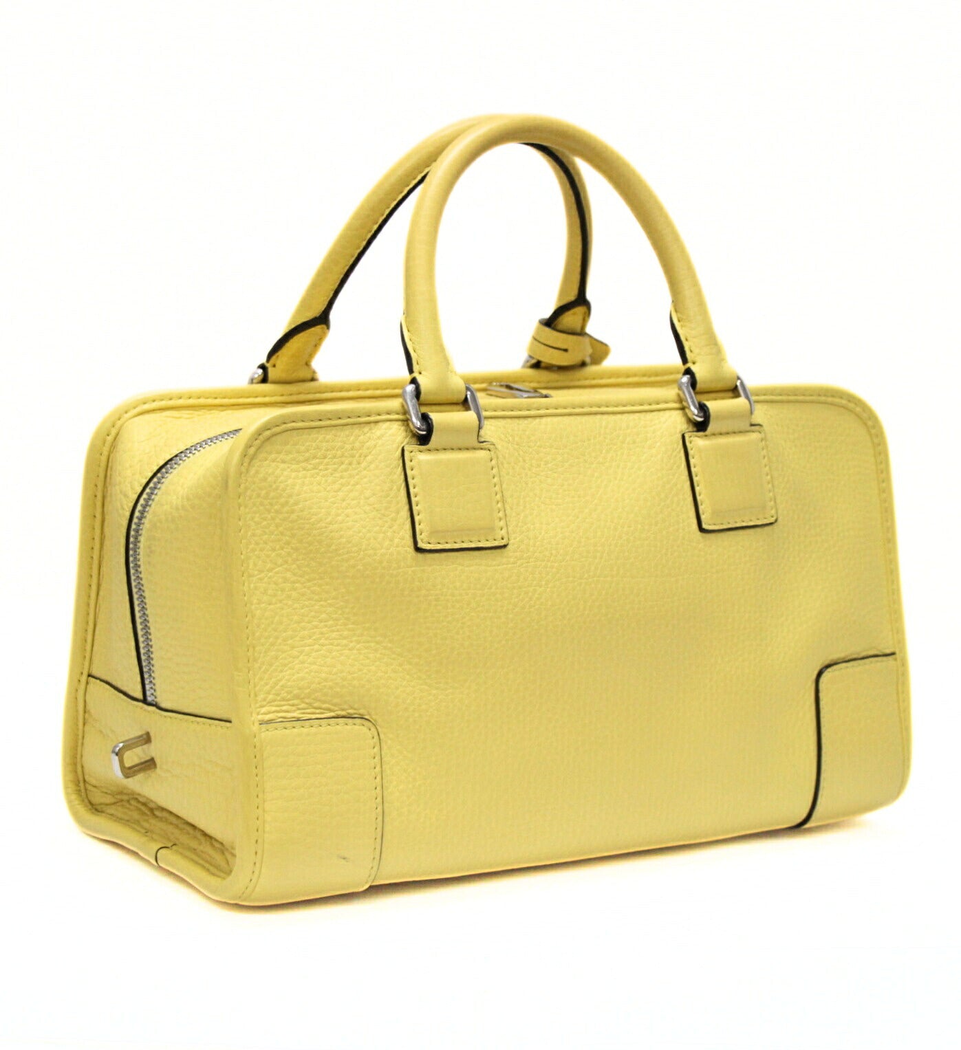 LOEWE Amazona 28 Leather Handbag Yellow Size ONE SIZE