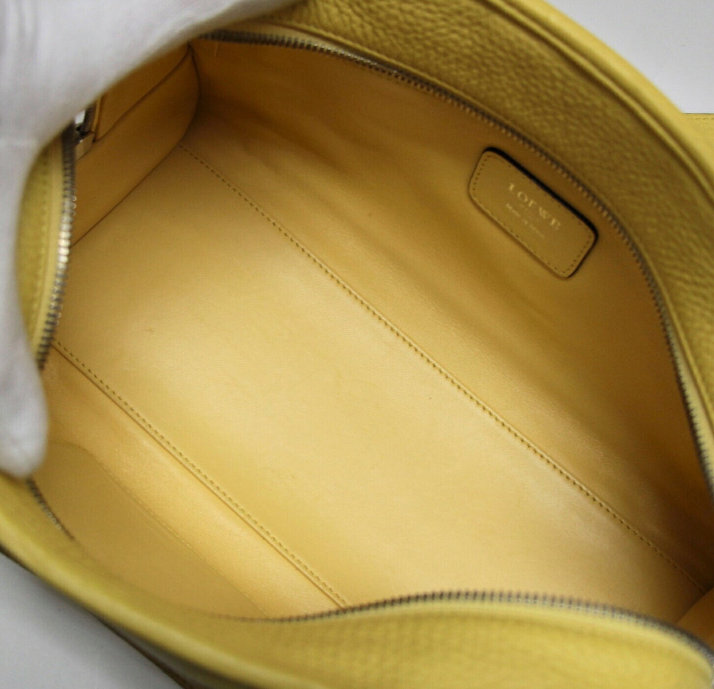 LOEWE Amazona 28 Leather Handbag Yellow Size ONE SIZE