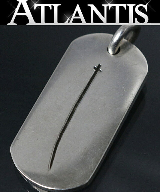 CHROME HEARTS Chengdu Limited RS Cross Dog Tag Size ONE SIZE