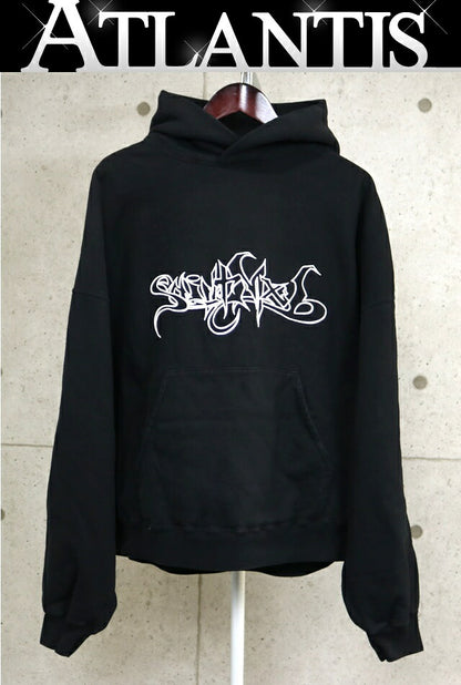 SAINT MICHAEL MX6 Hoodie Cotton Black Size XL