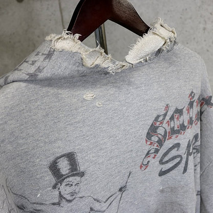 SAINT MICHAEL x Alexis Ross Drawing Hoodie Grey Size XL