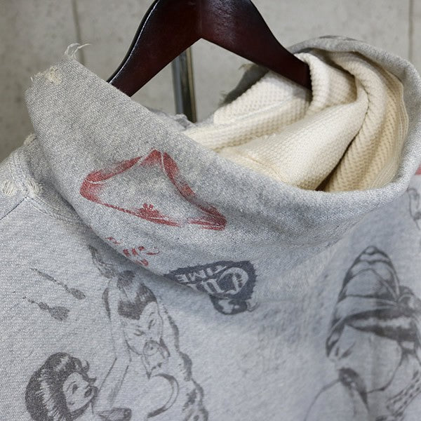 SAINT MICHAEL x Alexis Ross Drawing Hoodie Grey Size XL