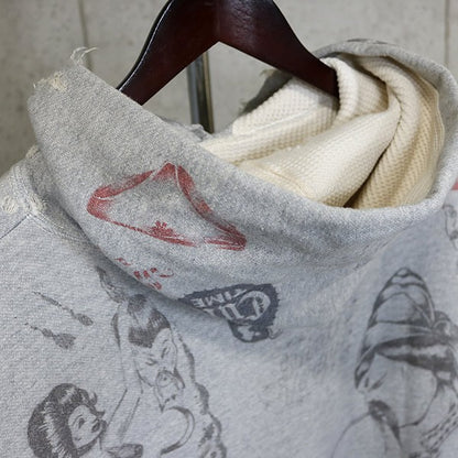 SAINT MICHAEL x Alexis Ross Drawing Hoodie Grey Size XL