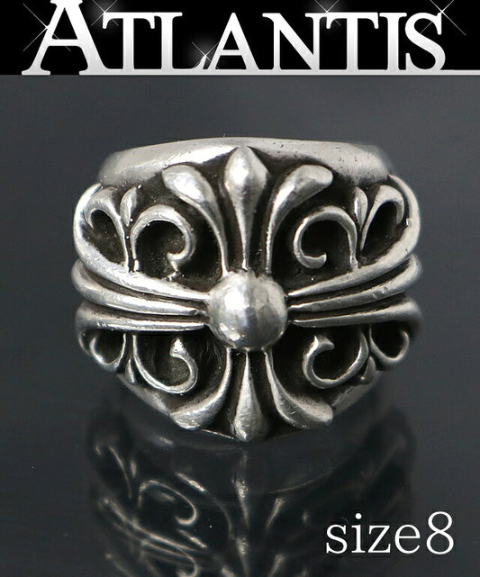 CHROME HEARTS Keeper Ring SV925 Silver Size US 4.5