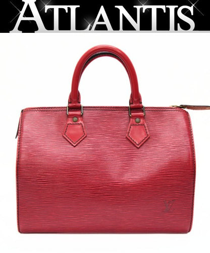 Louis Vuitton Epi Speedy 25 Boston Bag Red Size ONE SIZE