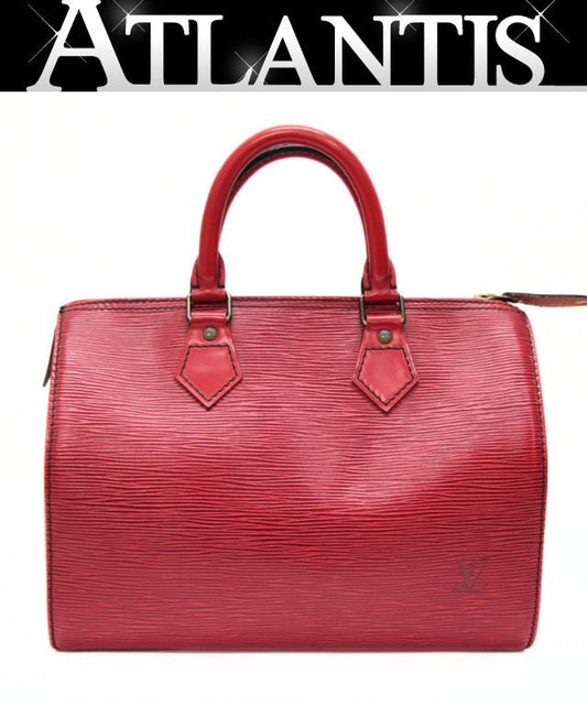 Louis Vuitton Epi Speedy 25 Boston Bag Red Size ONE SIZE