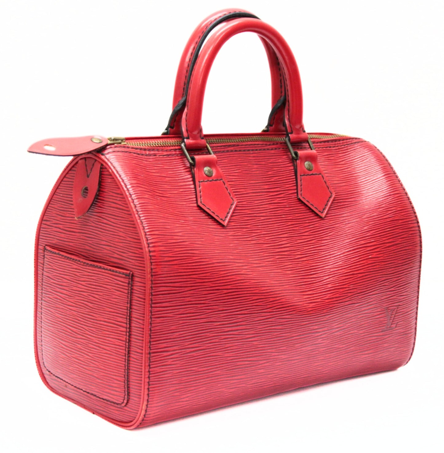 Louis Vuitton Epi Speedy 25 Boston Bag Red Size ONE SIZE