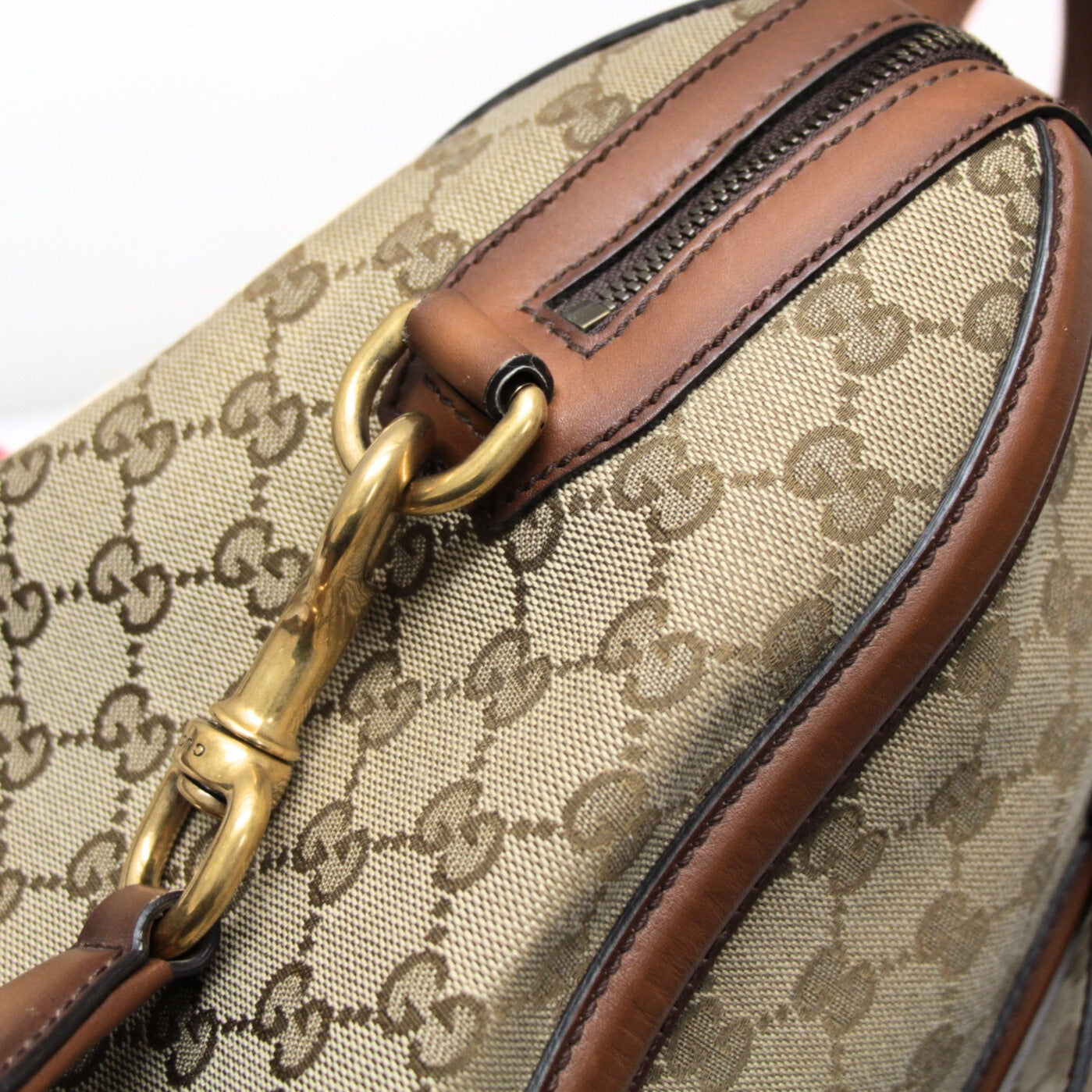GUCCI Sherry Line GG Canvas 2-Way Boston Bag Size ONE SIZE