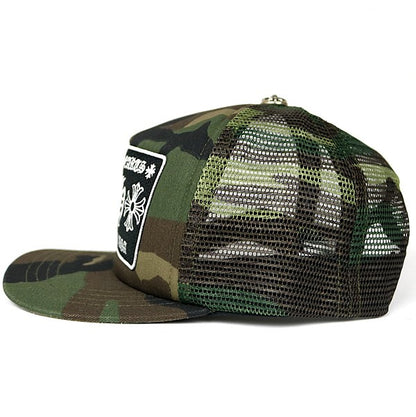 CHROME HEARTS CH Camo Trucker Cap SV925 Green Size ONE SIZE