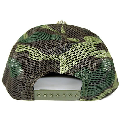 CHROME HEARTS CH Camo Trucker Cap SV925 Green Size ONE SIZE