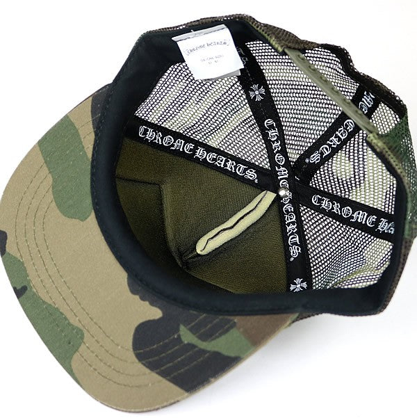 CHROME HEARTS CH Camo Trucker Cap SV925 Green Size ONE SIZE