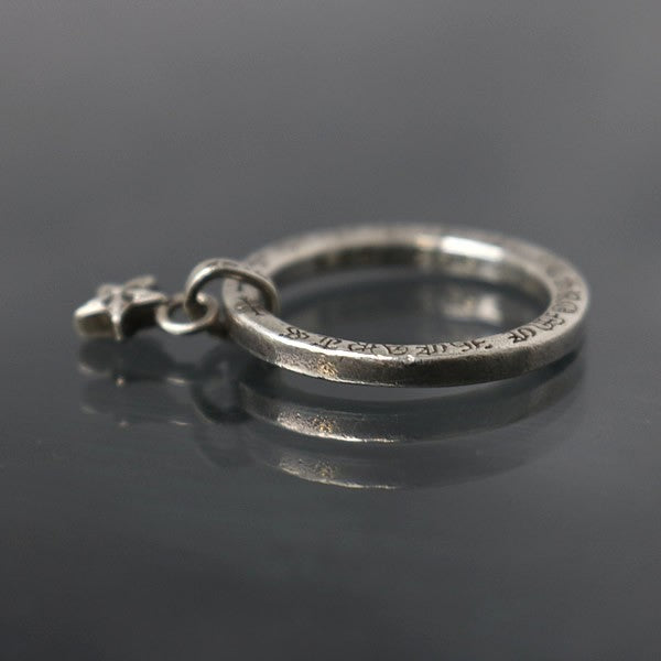 CHROME HEARTS 5P Star NTFL Ring Silver 925 Size ONE SIZE